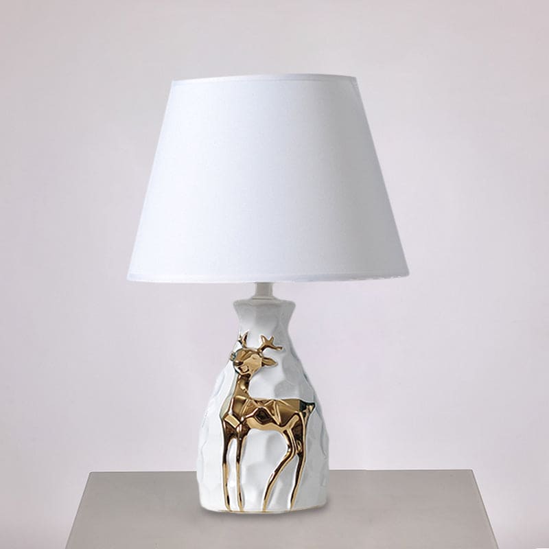 IrisGlow - Table lamp with tapered deer vase base