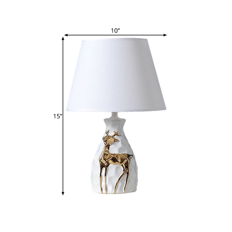 IrisGlow - Table lamp with tapered deer vase base