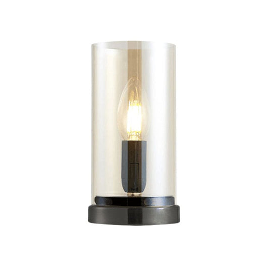 GloeiEva - Black industrial glass table lamp for living room