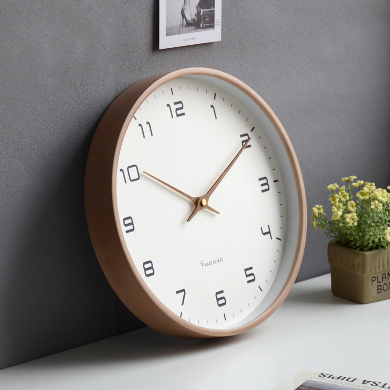 Minimalist Wooden Wall Decoration Clock - Stylish addition to your interior!