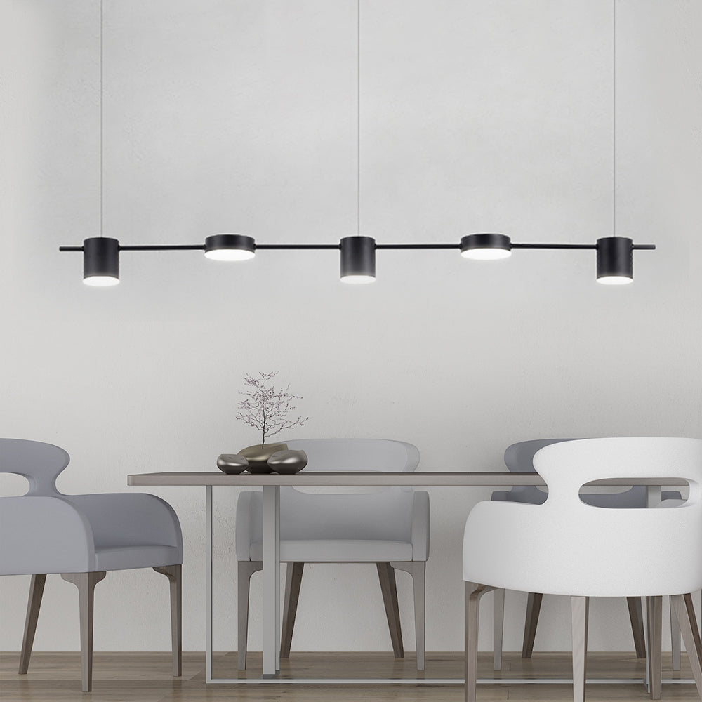 Aluminum Drum Pendant Lamp - Modern Lighting for a Kitchen Island