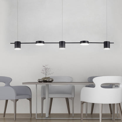 LightOfIsland – Aluminium Hanglamp met 3/5 Lichten in Zwart/Goud