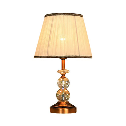 KristalGlow - Table lamp with tapered shape and facet-cut crystal balls