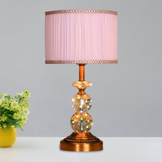 KristalGlow - Table lamp with tapered shape and facet-cut crystal balls