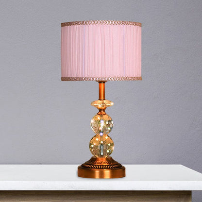 KristalGlow - Table lamp with tapered shape and facet-cut crystal balls