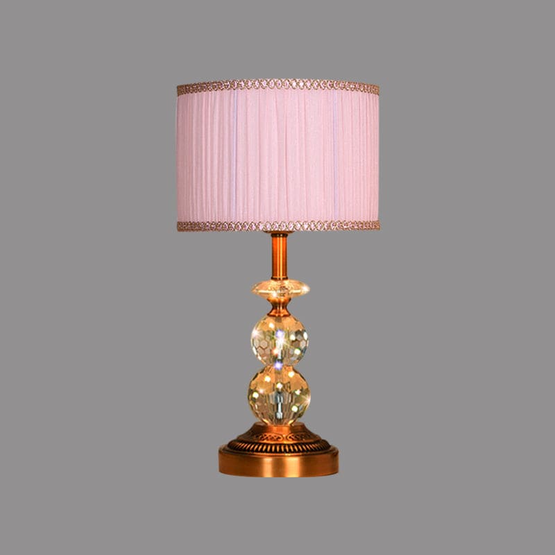 KristalGlow - Table lamp with tapered shape and facet-cut crystal balls