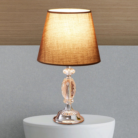 LuxLicht - Design table lamp with tapered shape and facet-cut glass blocks