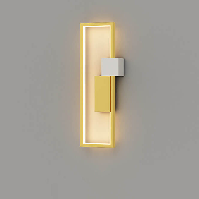 LumiSil - Minimalist Creative Square Frame Iron Silicone LED Wall Lamp 