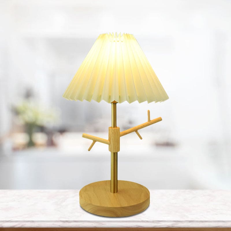 GloShine - Nordic Folding Bedside Lamp with Ornament Shelf