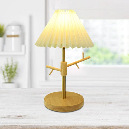 GloShine - Nordic Folding Bedside Lamp with Ornament Shelf