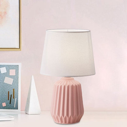 GlowLite - Table lamp with conical fabric shade