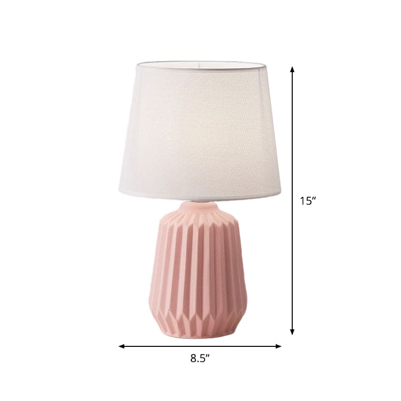 GlowLite - Table lamp with conical fabric shade