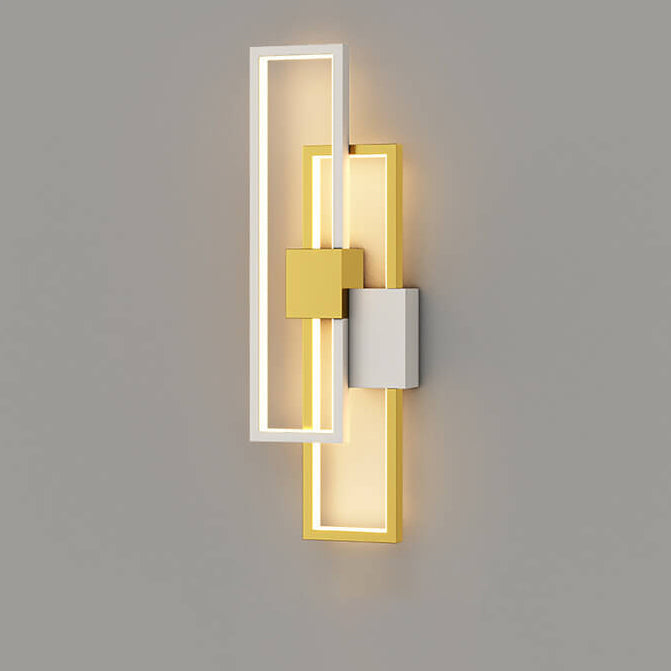 LumiSil - Minimalist Creative Square Frame Iron Silicone LED Wall Lamp 