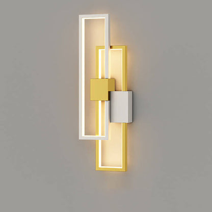 LumiSil - Minimalist Creative Square Frame Iron Silicone LED Wall Lamp 