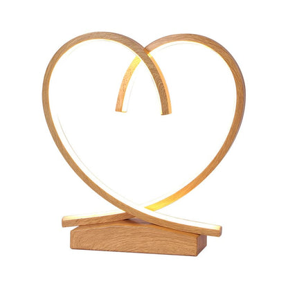 HeartWood - Wooden bedside table with loving heart