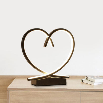 HeartWood - Wooden bedside table with loving heart