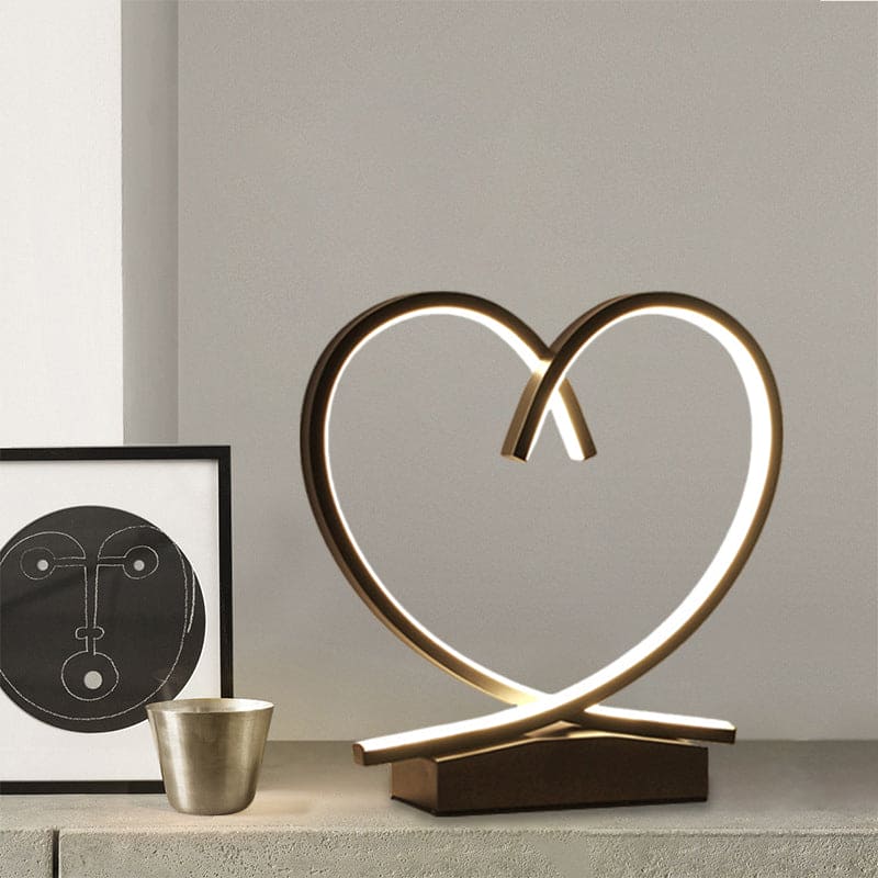 HeartWood - Wooden bedside table with loving heart