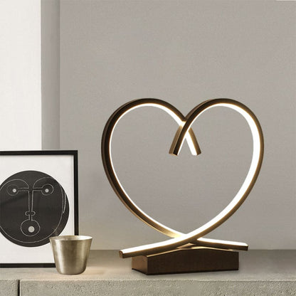 HeartWood - Wooden bedside table with loving heart