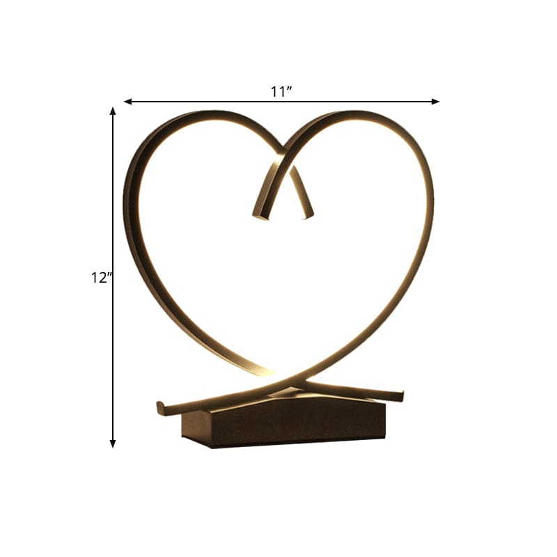 HeartWood - Wooden bedside table with loving heart