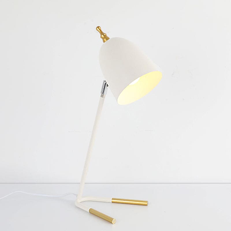 GlowJulia - Iron Dome Table Lamp with V-Shaped Base