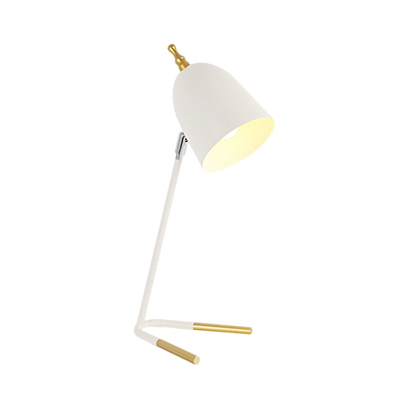 GlowJulia - Iron Dome Table Lamp with V-Shaped Base