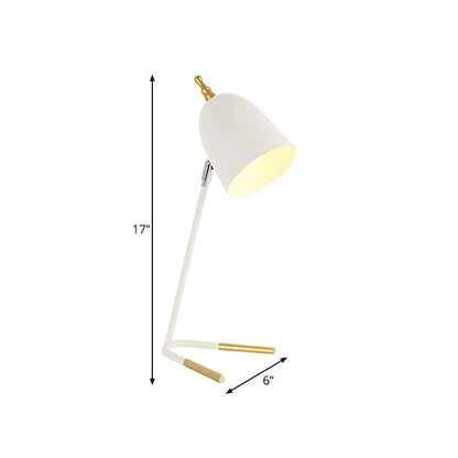 GlowJulia - Iron Dome Table Lamp with V-Shaped Base