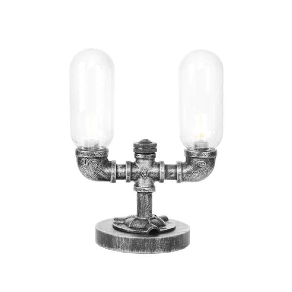 GloeiAmber - Hood style clear glass table lamp