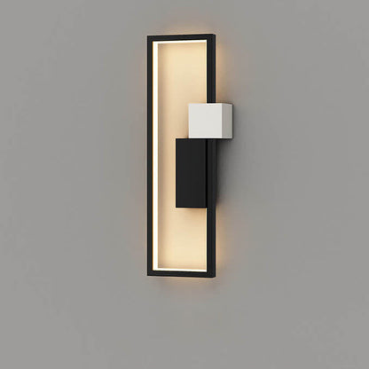 LumiSil - Minimalist Creative Square Frame Iron Silicone LED Wall Lamp 