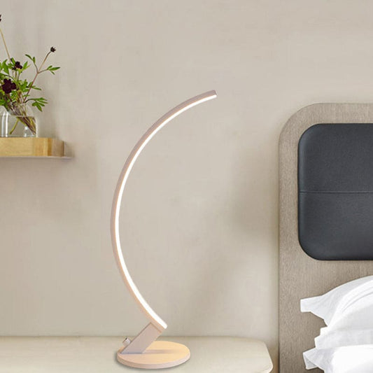 Luminoso - Stylish Arc Metal Modern Table Lamp