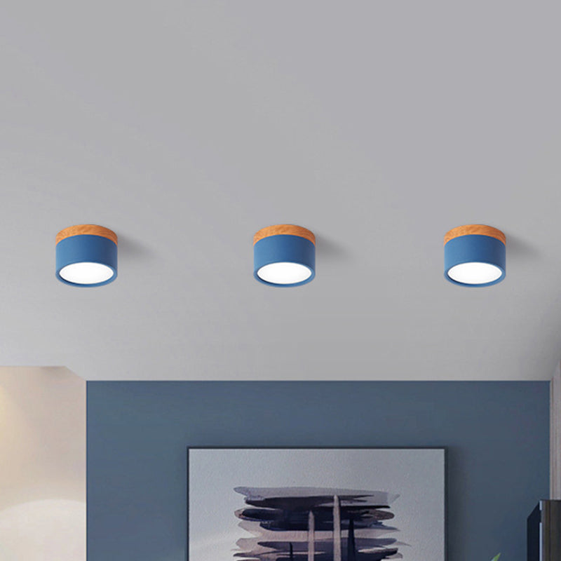 Macaron - Small Yellow/Blue/Black Ceiling Lamp 