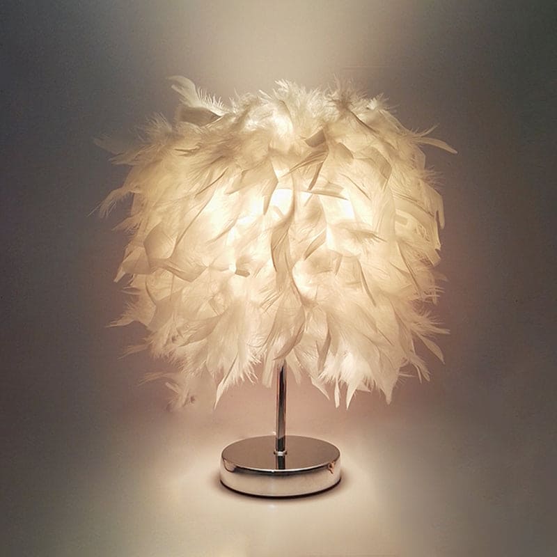 FeatherGlow - Feather Wide Spherical Table Lamp 