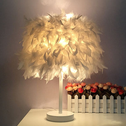 FeatherGlow - Feather Wide Spherical Table Lamp 