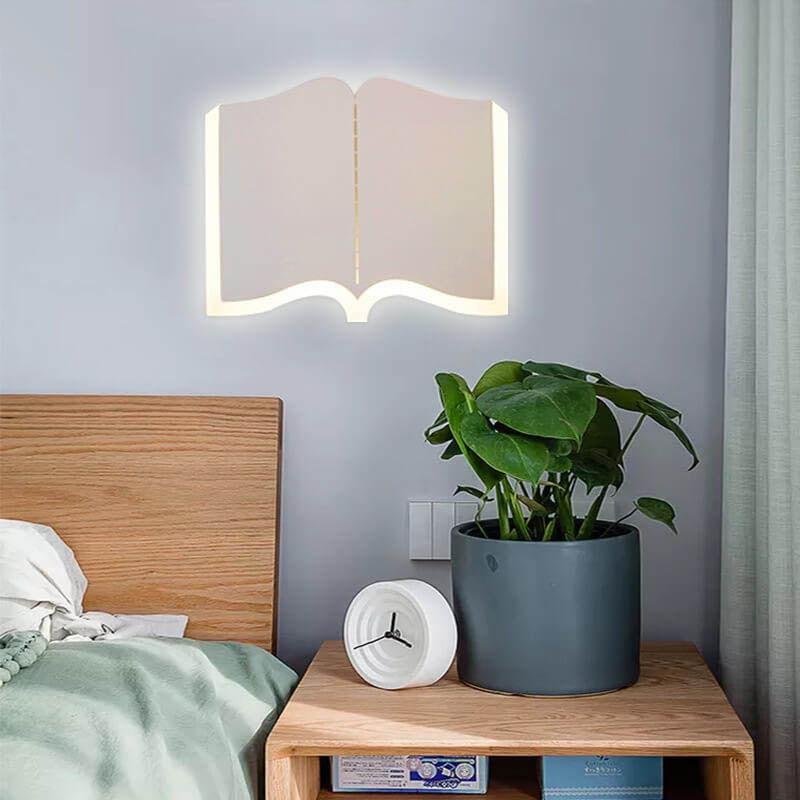 LichtHaus - Modern book-shaped LED wall lamp made of iron 