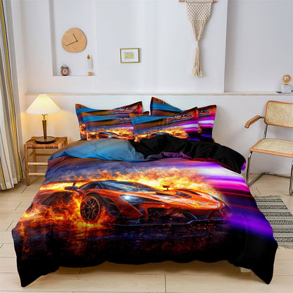 SpeedGlow - Duvet cover supercar racing car