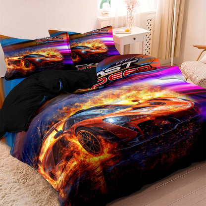 SpeedGlow - Duvet cover supercar racing car