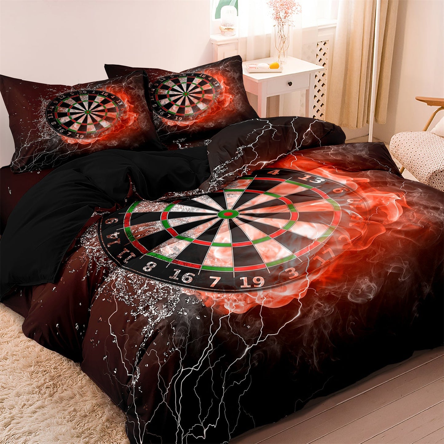 DartDreams - Darts on Fire duvet cover for children and teenagers