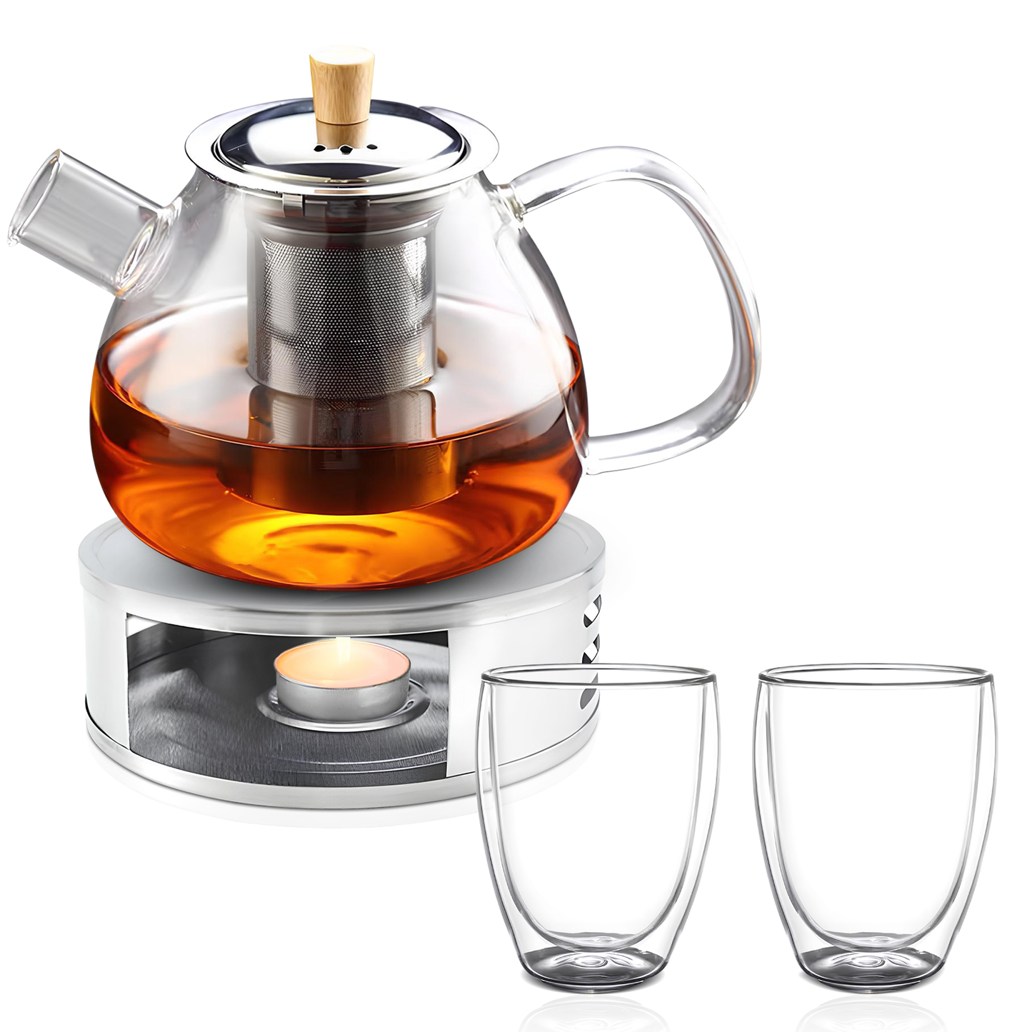 TeaFusion - Elegante Theepot met Filter