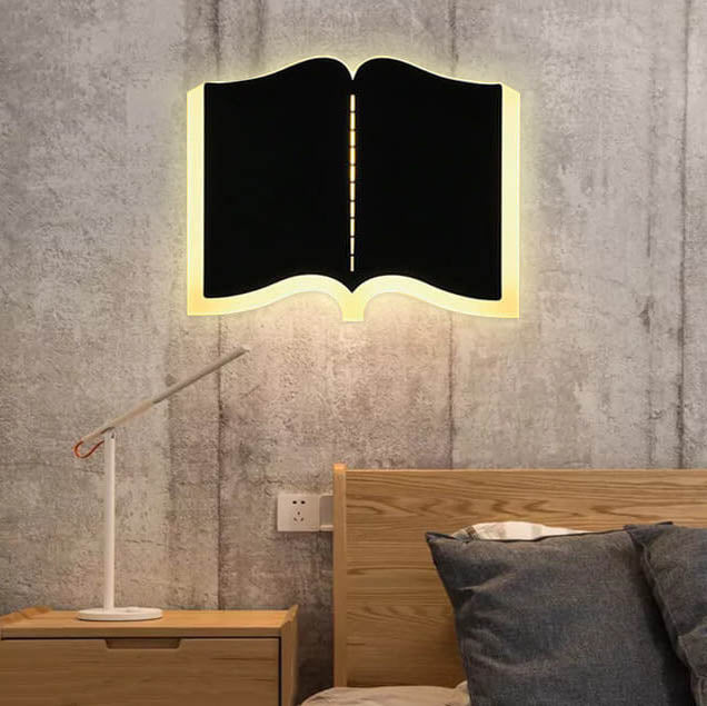 LichtHaus - Modern book-shaped LED wall lamp made of iron 