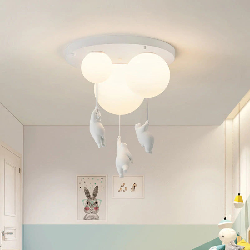 SkyDream - Children's Hanging Lamp with Bear and Balloon 