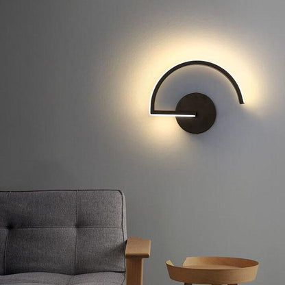 LumiLine - Moderne aluminium LED wandlamp met minimalistische curves