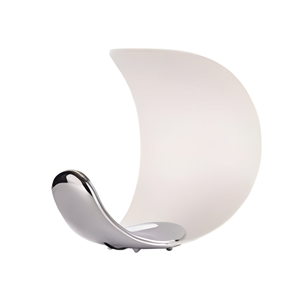 LumiMoon - Aluminium Gebogen Maanvormige D76 LED Tafellamp met Touch Dimming