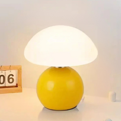 Mushroom Small Table Lamp - Cream Wind Ceramics