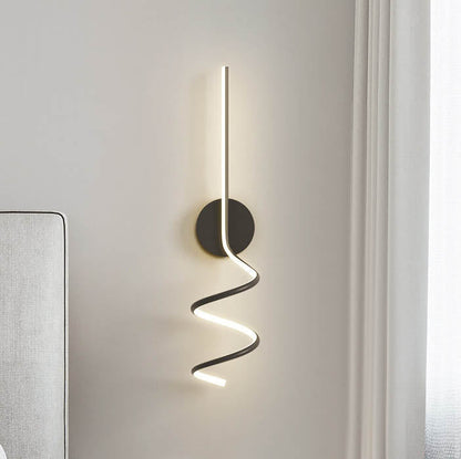 LumiArc - Minimalist Creative Arcs Lines 1-Light LED Wall Lamp 