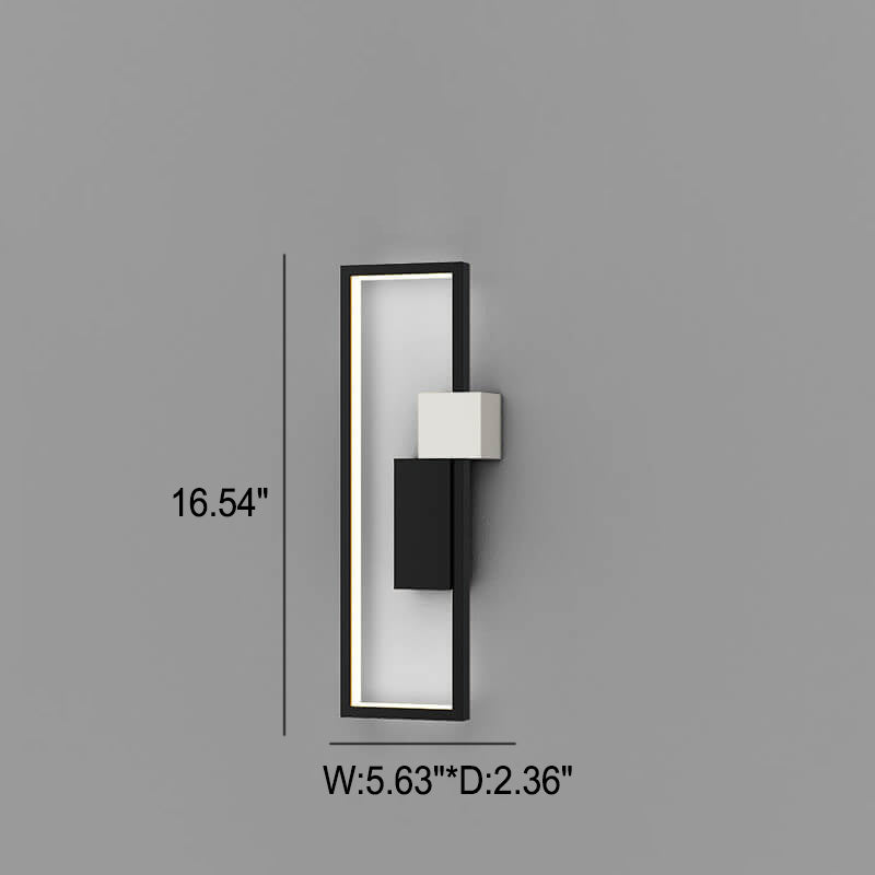 LumiSil - Minimalist Creative Square Frame Iron Silicone LED Wall Lamp 