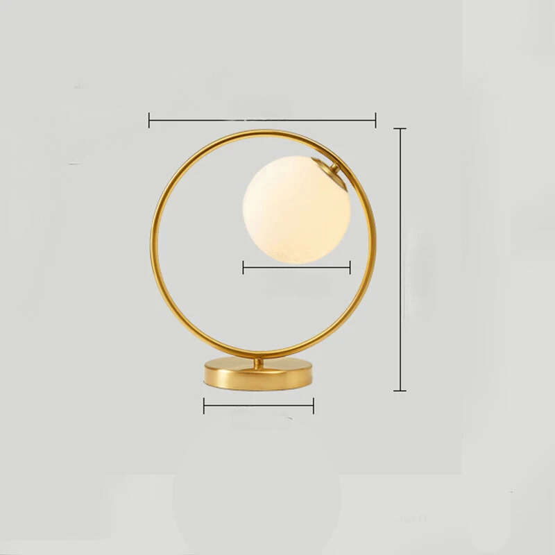 LuxeAura - Dimmable Lamp with Unique Ring Design