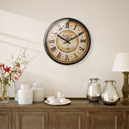 TimeTrend - Vintage Metalen Wandklok