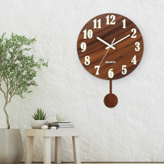 LichtEiken - Nightlight wooden clock