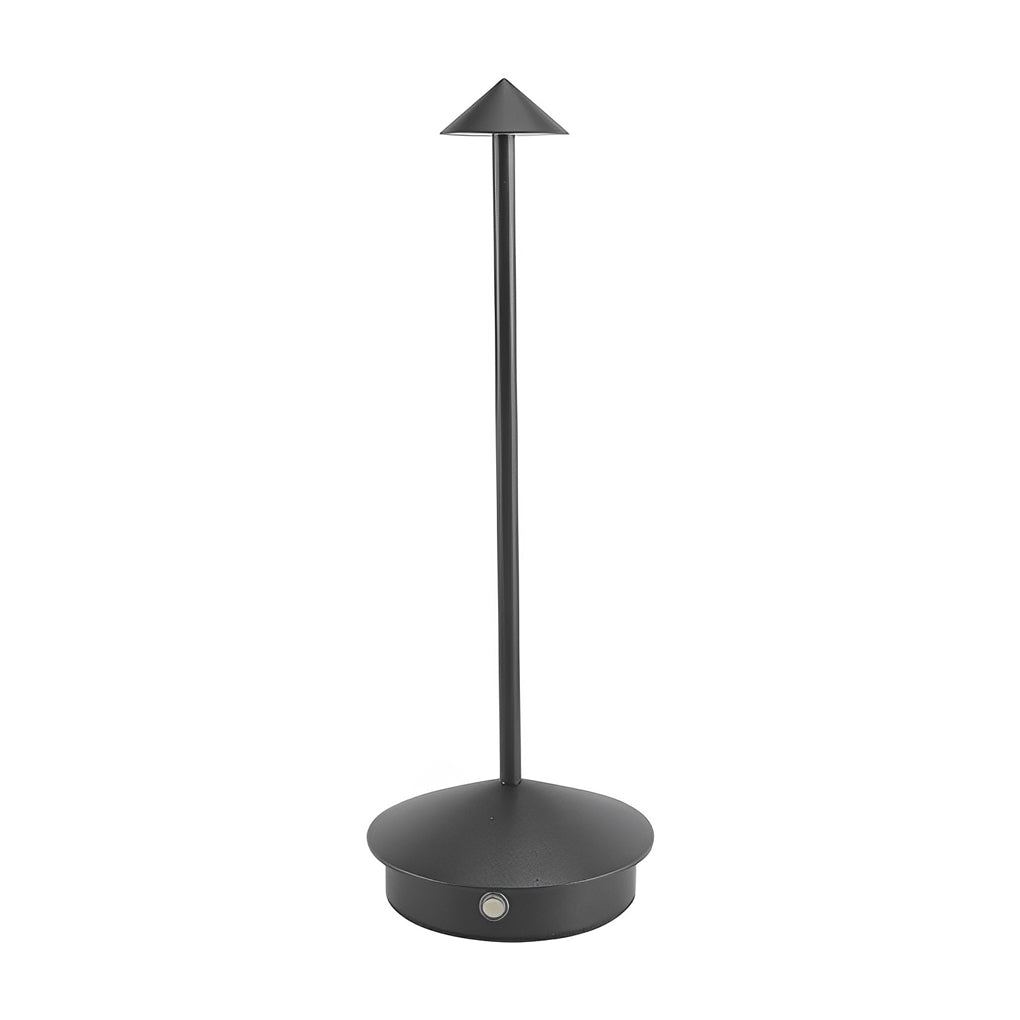 ArtiGlow - Long Rod Triangle Mushroom Table Lamp with 3-Step Dimmable USB Touch On/Off 