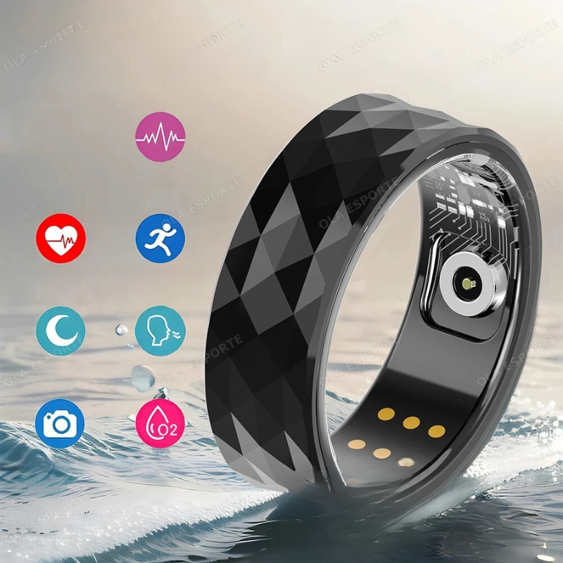 BagueActive - Titanium Steel with Health Monitoring for Athletes 