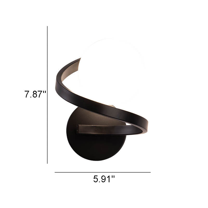 GloedFlex - Modern curved minimalist wall lamp made of iron 